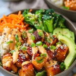 Crispy Bang Bang Salmon Bites Bowls