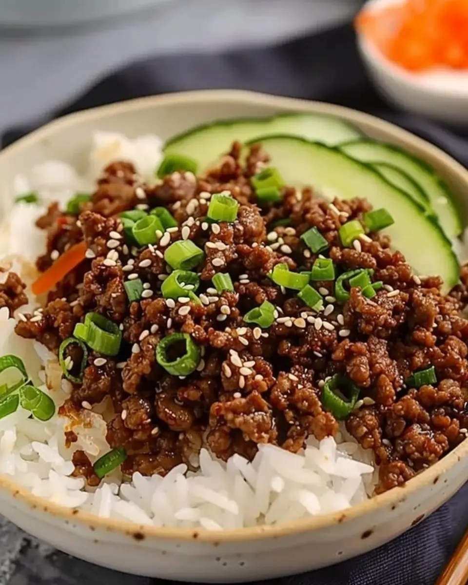 Korean Ground Beef Bowl: A Flavorful and Easy Weeknight Delight