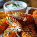 Buffalo Chicken Mozzarella Sticks