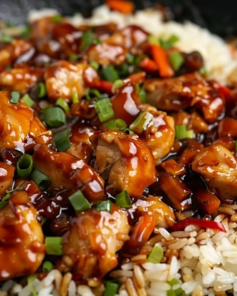 One-Pan Bold Honey BBQ Chicken Rice: Easy Dinner Delight