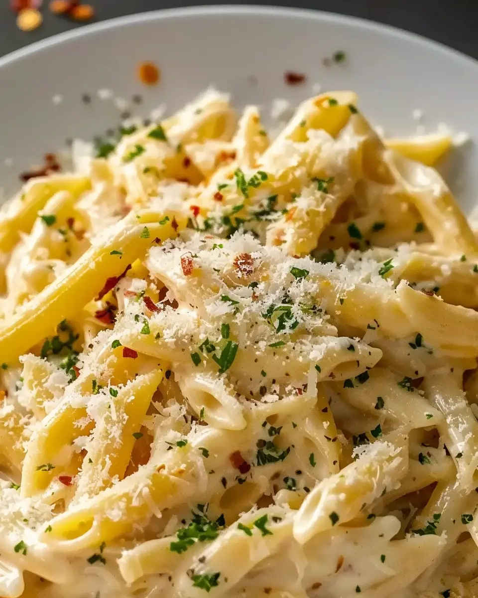 One Pot Creamy Garlic Pasta with Turkey Bacon: An Easy Delight