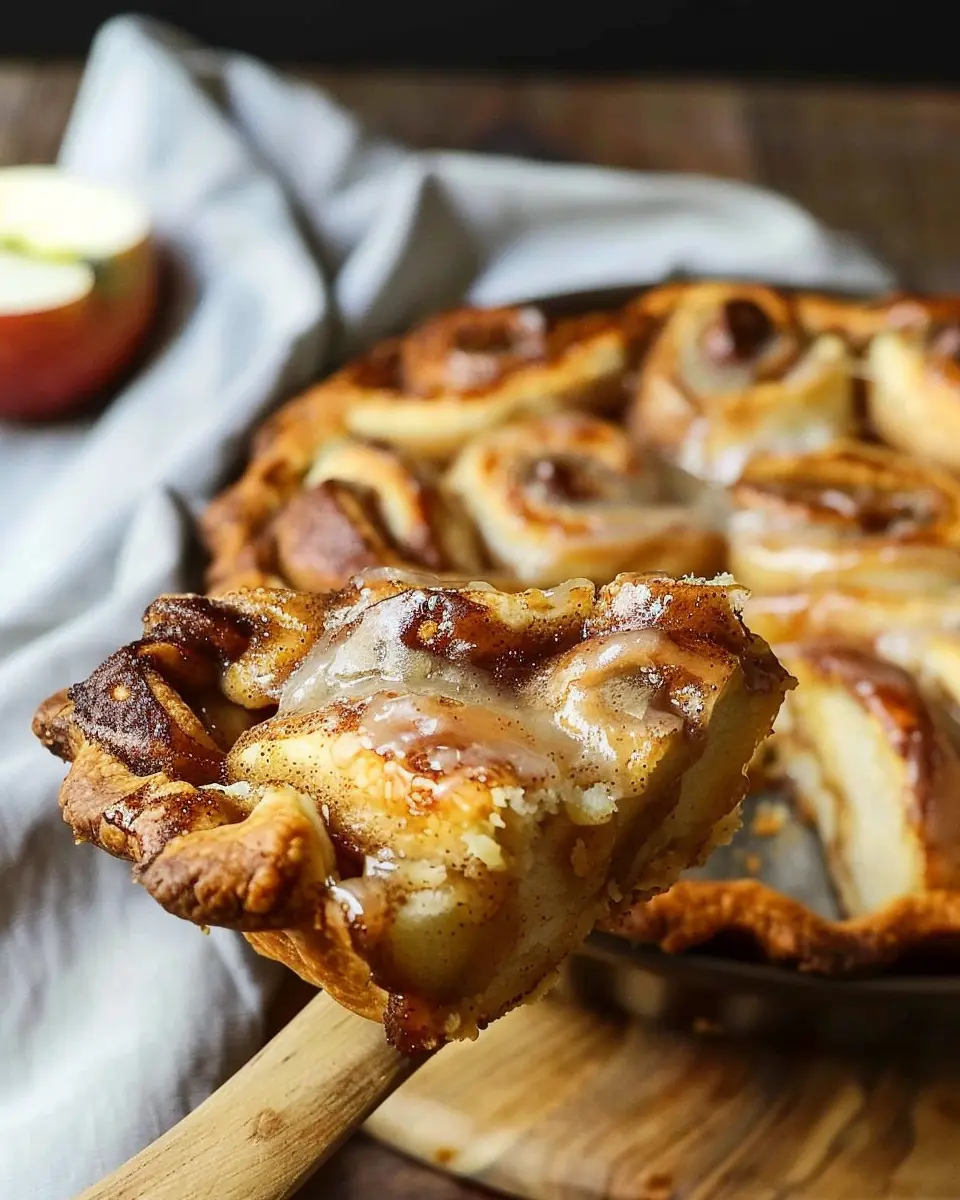 Cinnamon Roll Apple Pie: Indulgent Twist on a Classic Dessert