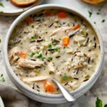 Creamy Crockpot Chicken Wild Rice Soup