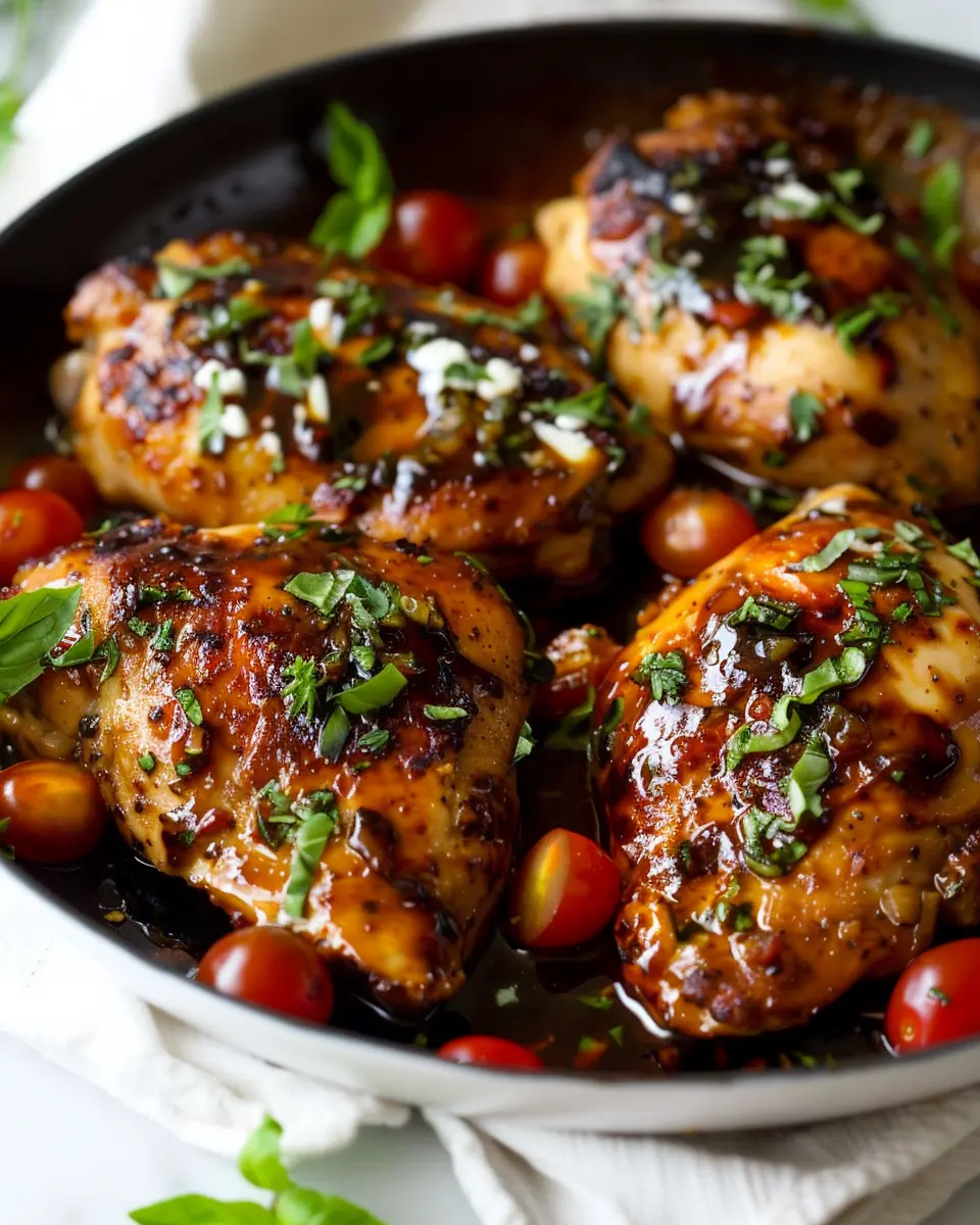 Balsamic Glazed One Pan Chicken: Easy, Flavorful Dinner Delight