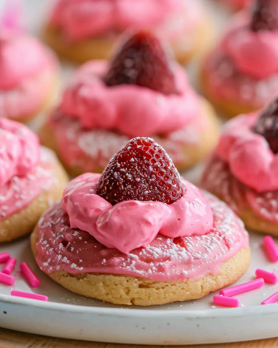 Strawberry Kiss Cookies: Easy Recipe for Sweet Indulgence