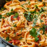Vegan Creamy Sun Dried Tomato Pasta