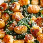 Crispy Gnocchi With Spinach