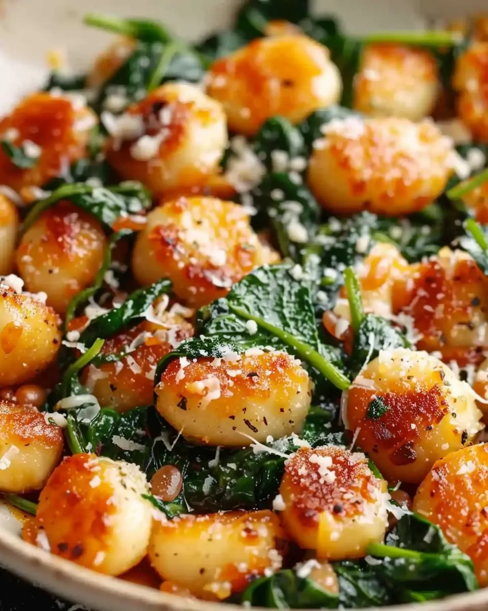 Crispy Gnocchi with Spinach: A Quick and Delicious Weeknight Meal