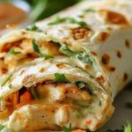 Cheesy Chicken Garlic Wraps
