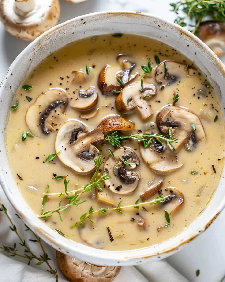 Cream of Mushroom Soup with Turkey Bacon: The Best Comfort Recipe