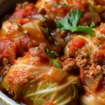 Slow Cooker Unstuffed Cabbage Rolls