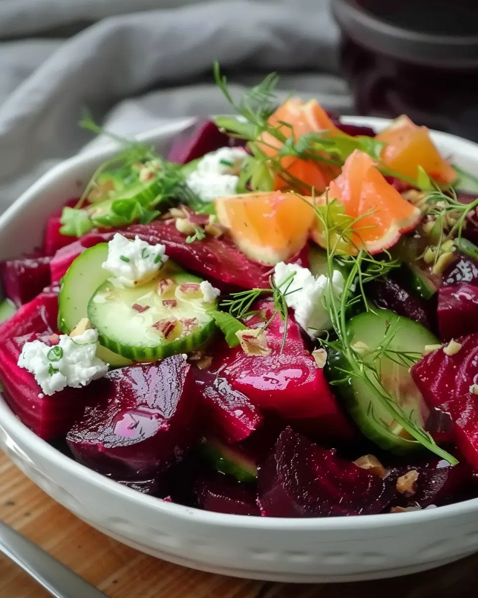 Beet Salad Bliss: Easy Recipe with Turkey Bacon and Feta