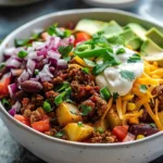 Loaded Potato Taco Bowl