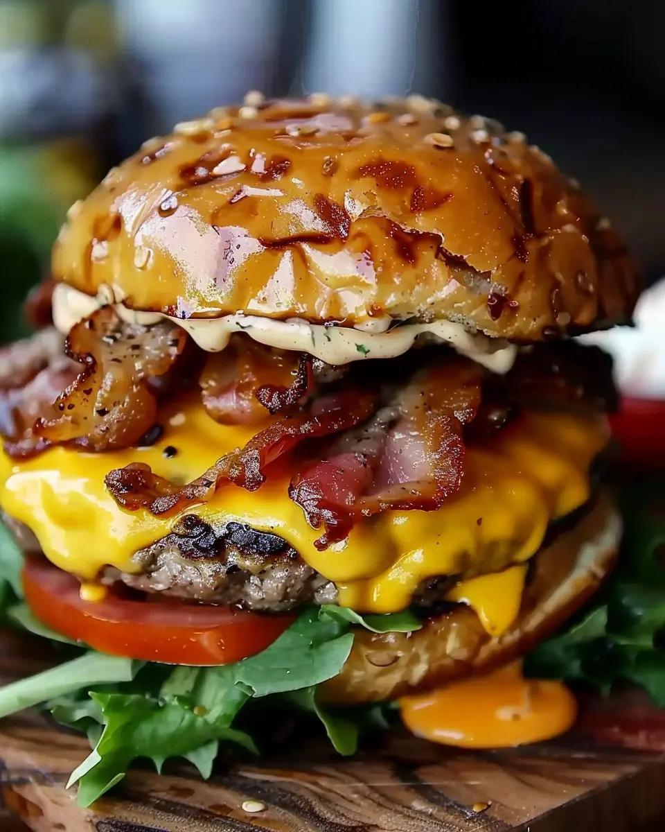 Crack Burgers: Juicy Turkey Bacon and Chicken Ham Delight