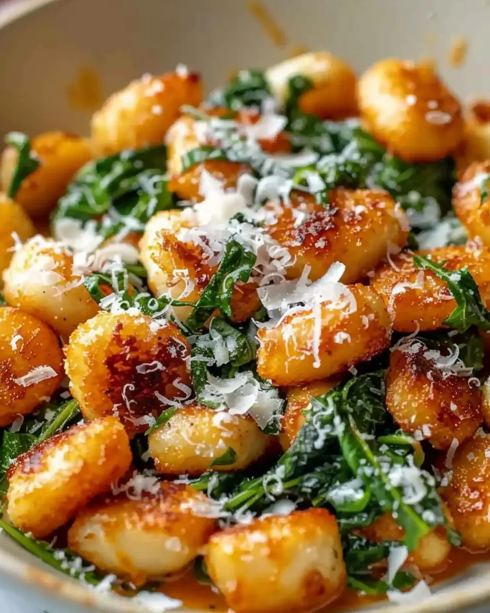 Crispy Gnocchi with Turkey Bacon and Creamy Sauce Delight