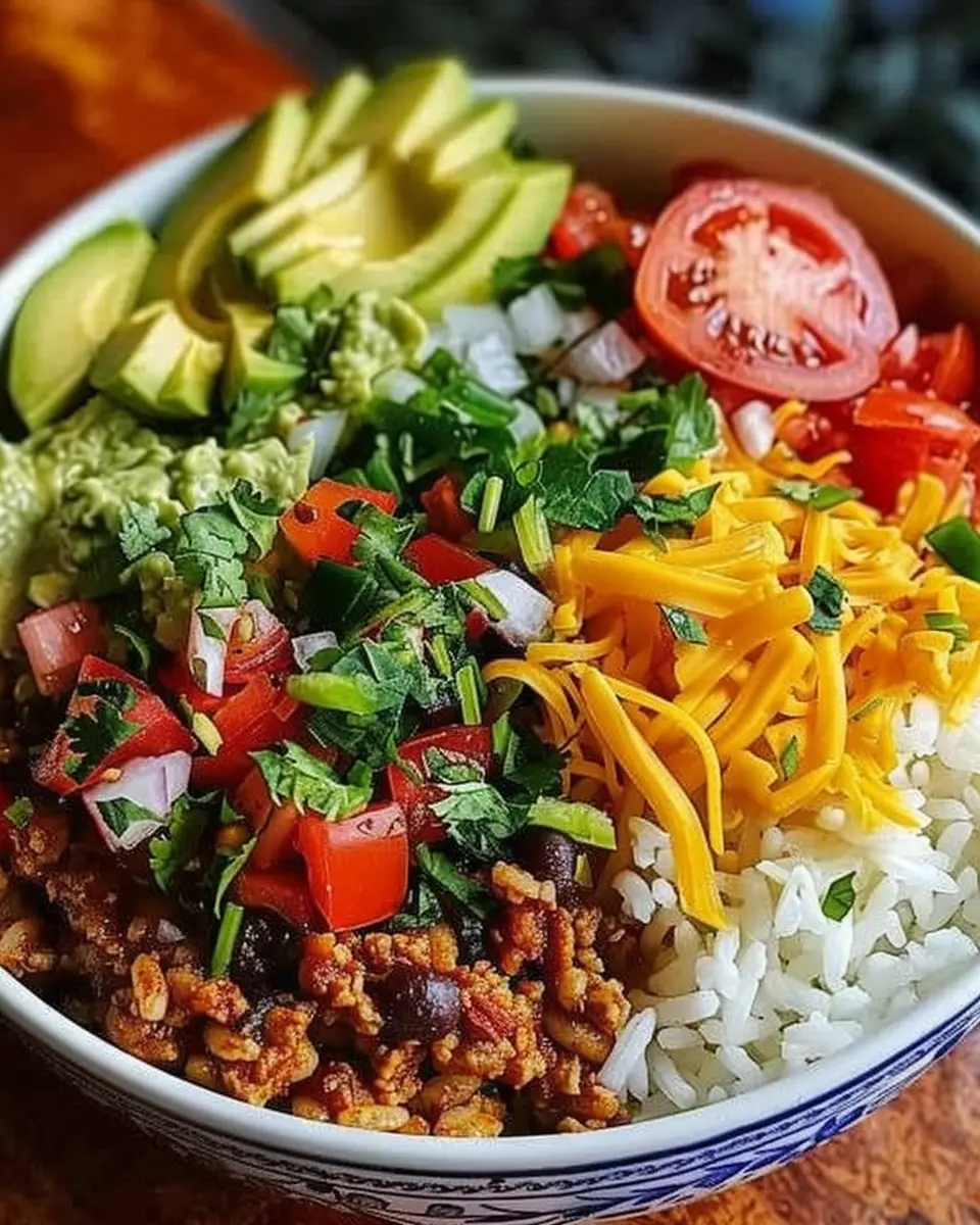Taco Rice Bowl: Easy Comfort Food with Turkey Bacon Twist