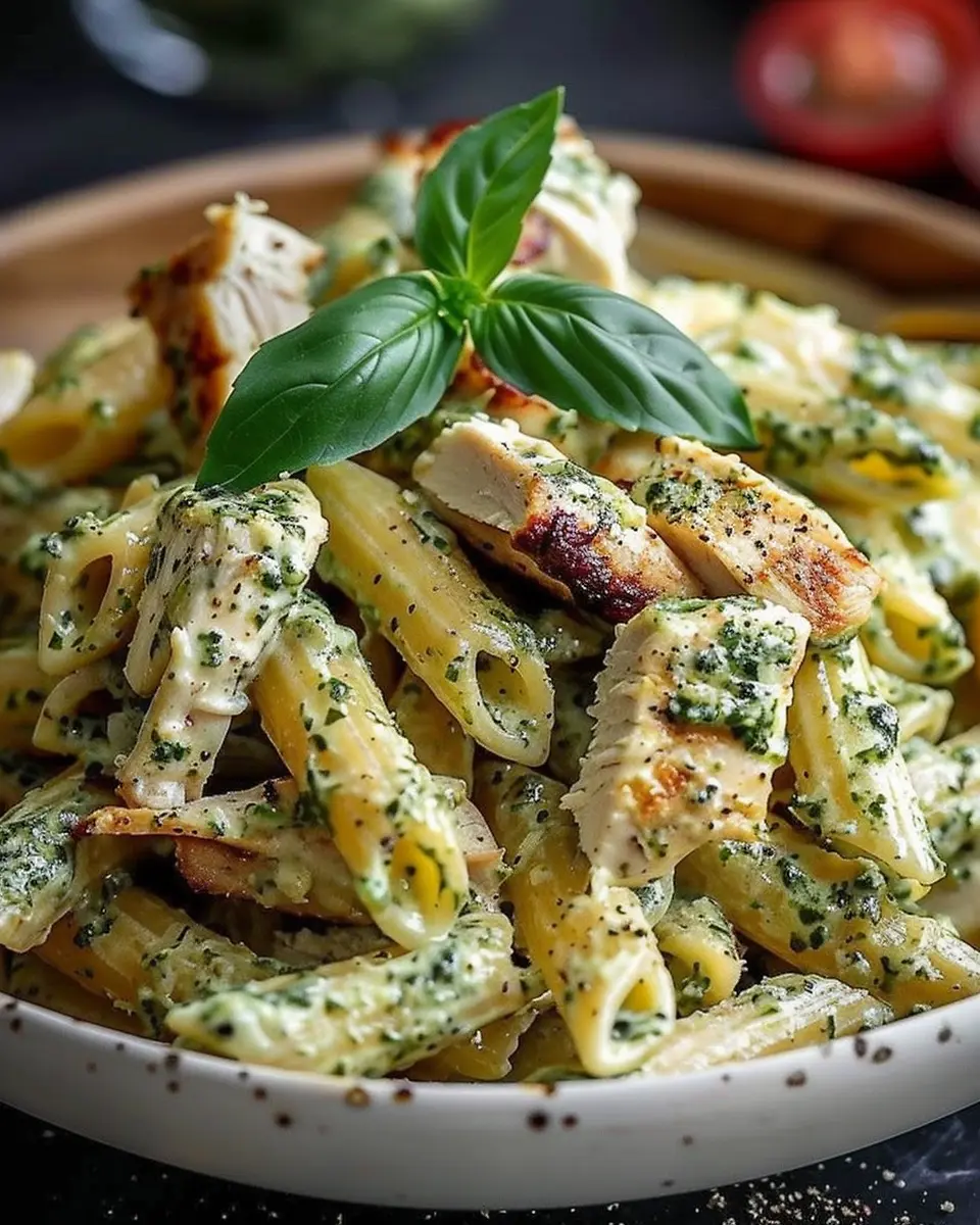 Creamy Pesto Chicken Pasta: A Cozy, Indulgent Weeknight Delight
