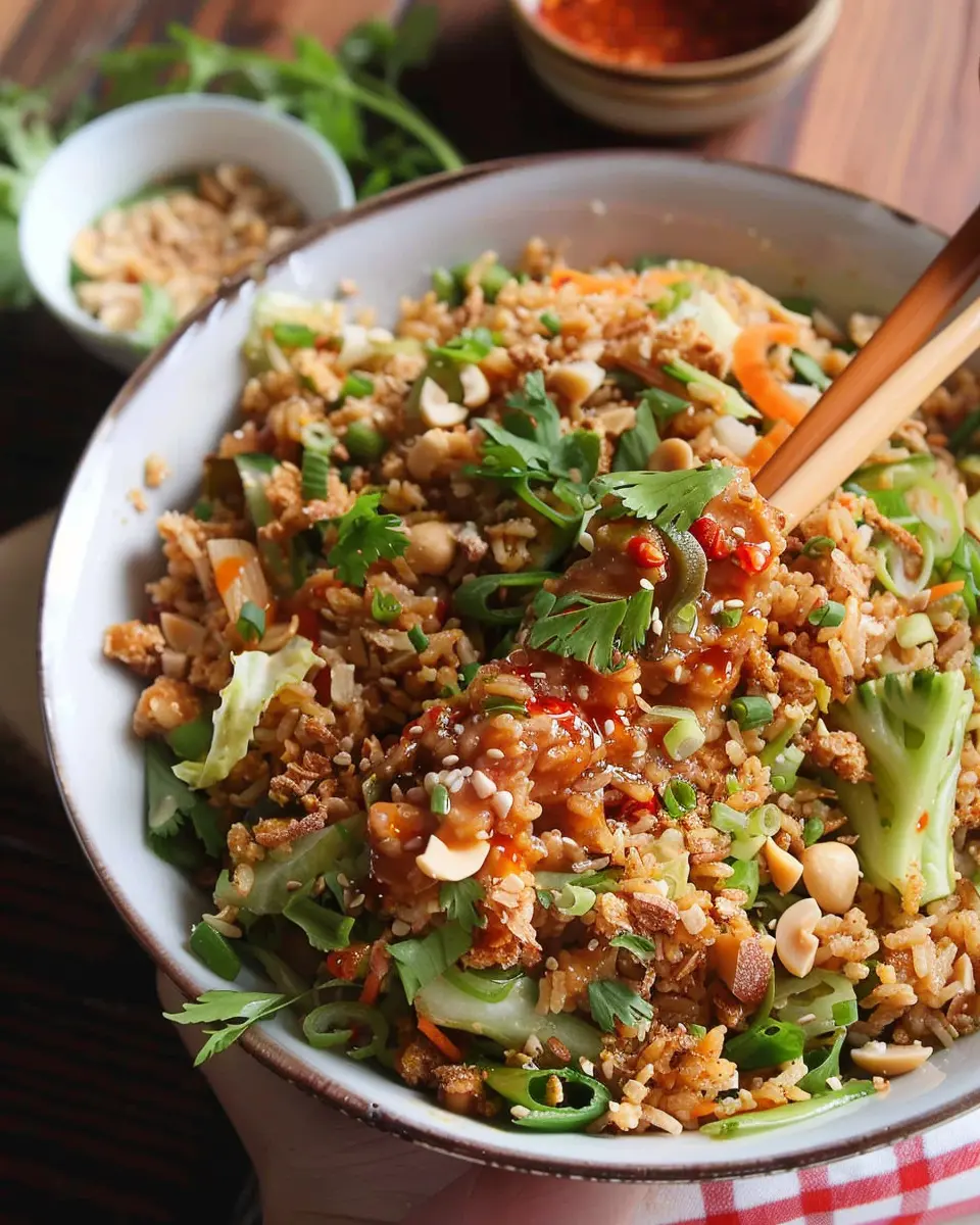 Satay Crispy Rice Salad: A Fresh, Flavorful Twist You’ll Love