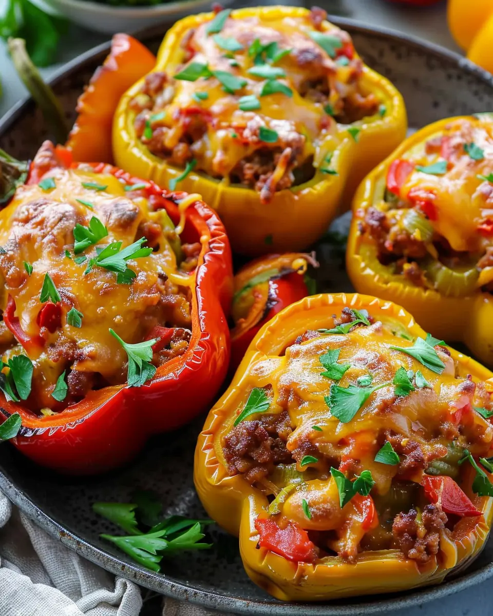 Easy Stuffed Bell Peppers: A Juicy Turkey Bacon Delight for All