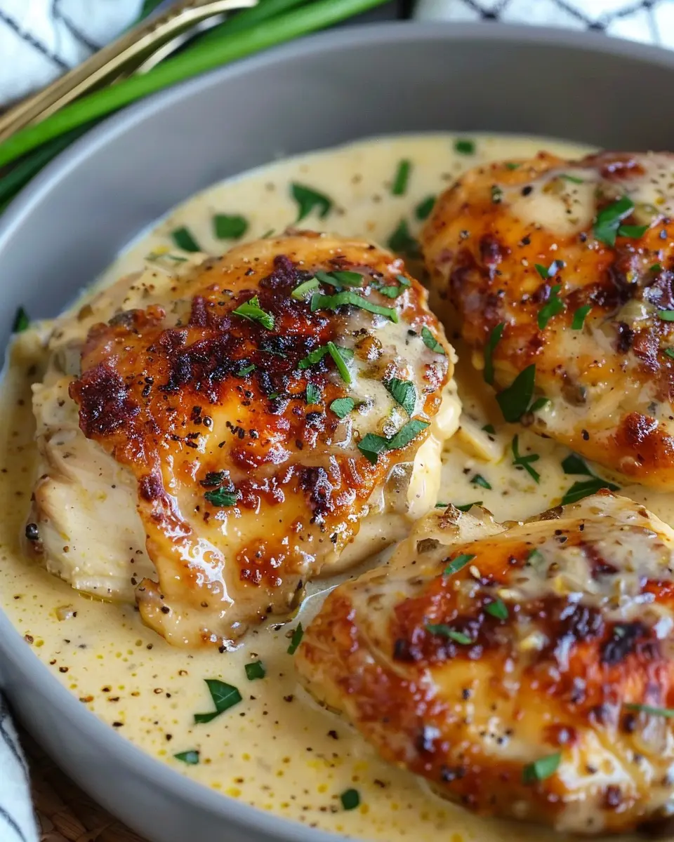 Creamy Garlic Chicken with Turkey Bacon: An Indulgent Delight