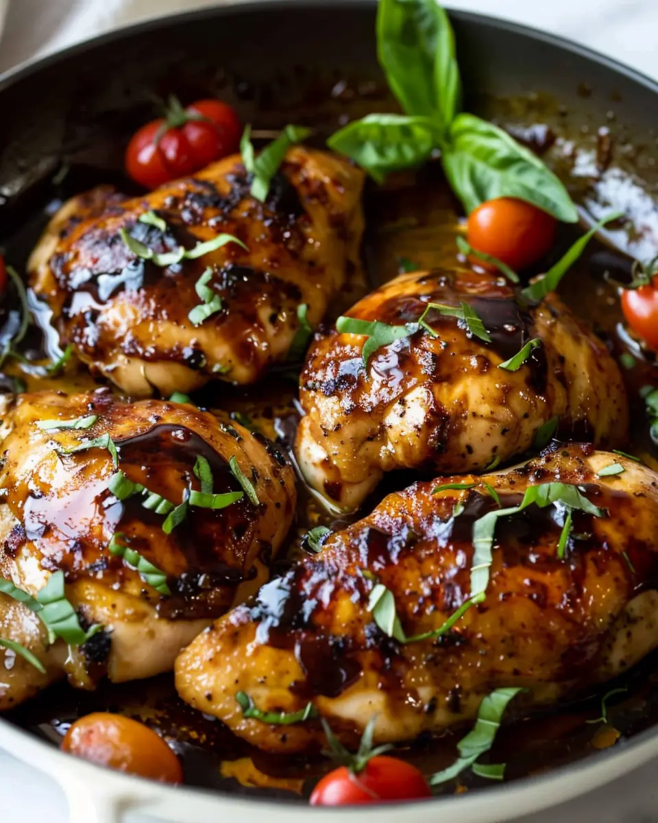Balsamic Glazed One Pan Chicken: Effortless and Delicious Dinner