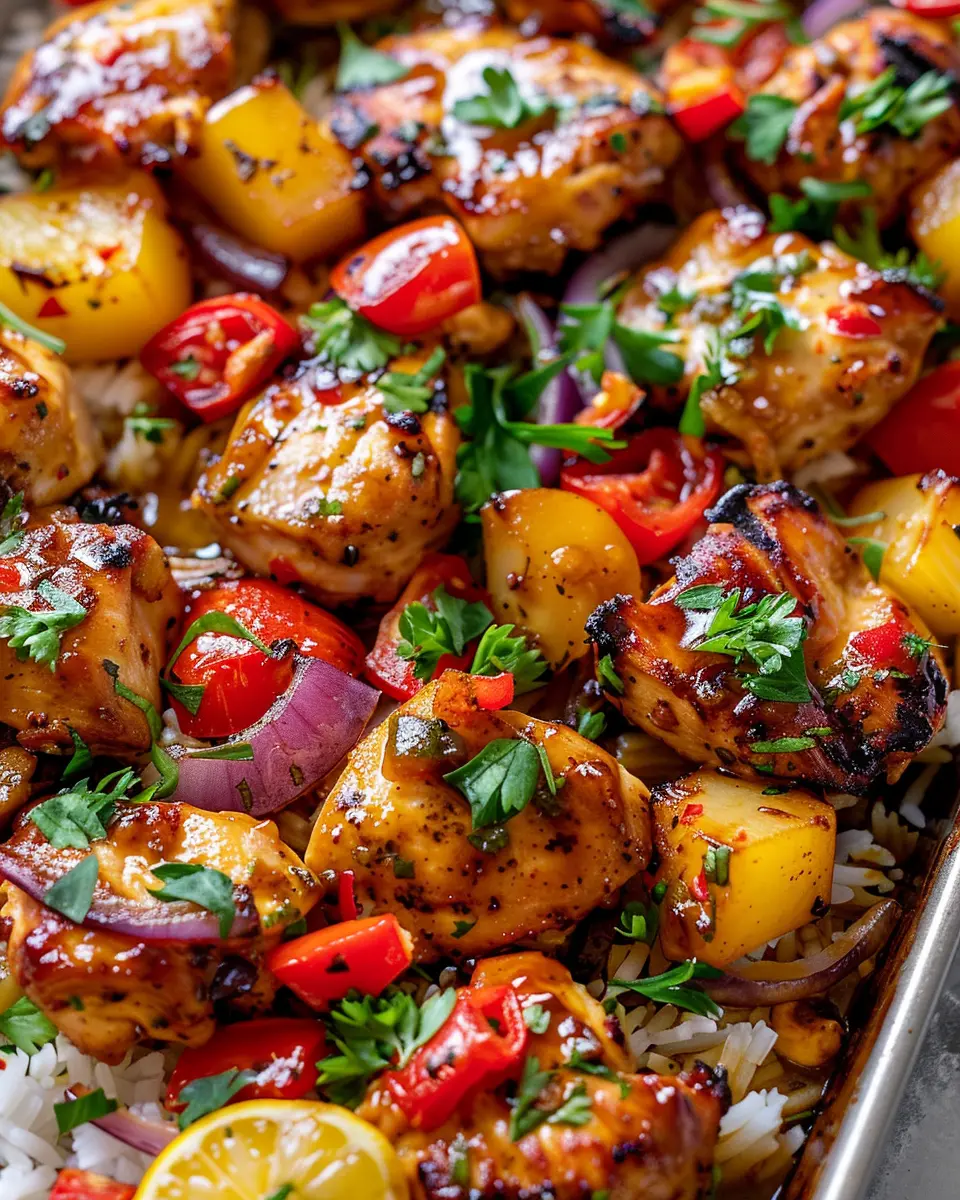 Hawaiian Chicken Sheet Pan: Easy, Family-Friendly Delight