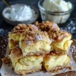 Puddingcreme und Apfel